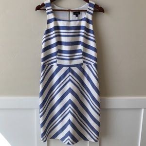 The Limited Woven Blue Stripe Dress